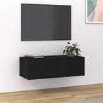 vidaXL Tv-hangmeubel 80x36x25 cm bewerkt hout zwart, Huis en Inrichting, Kasten |Televisiemeubels, Verzenden, Nieuw