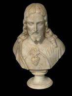 sculptuur, Buste - Heilighart - 40 cm - Albast - 1800, Antiek en Kunst