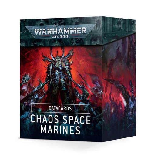 Warhammer 40.000 Chaos Space Marines Datacards (Warhammer, Hobby & Loisirs créatifs, Wargaming, Enlèvement ou Envoi
