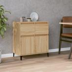 vidaXL Dressoir 60x35x70 cm bewerkt hout sonoma eikenkleurig, Huis en Inrichting, Kasten | Dressoirs, Verzenden, Nieuw