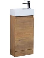 Toiletmeubel Peru 40 x 22 cm Eiken Fonteinmeubel, Verzenden, Nieuw