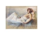 Cayetano Arquer Buigas (1932-2012) - Woman lying in white
