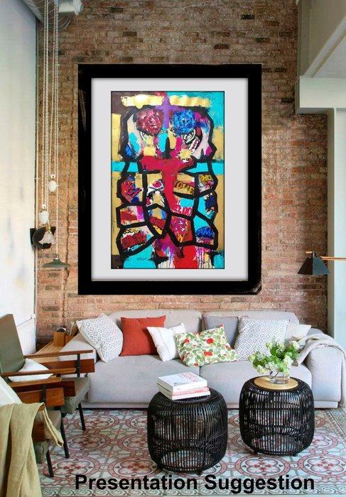 Margot Laffon - The Two Queens - Original painting - NO, Antiek en Kunst, Kunst | Designobjecten