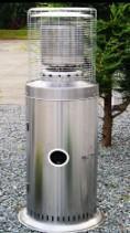 MaxxGarden Terrasverwarmer gas inox 13000W - P20681, Nieuw, Waterbestendig, Gas, Vloer