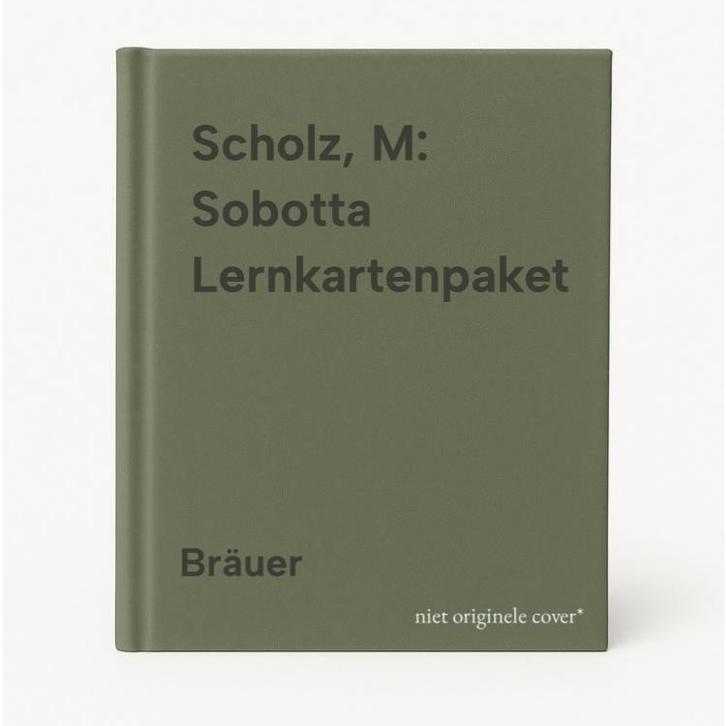 Scholz, M: Sobotta Lernkartenpaket 9783437419065 Bräuer, Boeken, Taal | Duits, Zo goed als nieuw, Verzenden