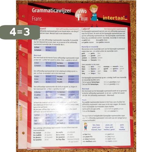 Grammaticawijzer Frans VWO 1 uitklapkaart 9789460308963, Boeken, Schoolboeken, Gelezen, Verzenden