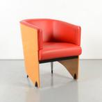 Lande Pencil design fauteuil, rood leder, Nieuw, Ophalen of Verzenden