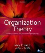Organization Theory 9780199640379, Boeken, Mary Jo Hatch, Ann L. Cunliffe, Zo goed als nieuw, Verzenden