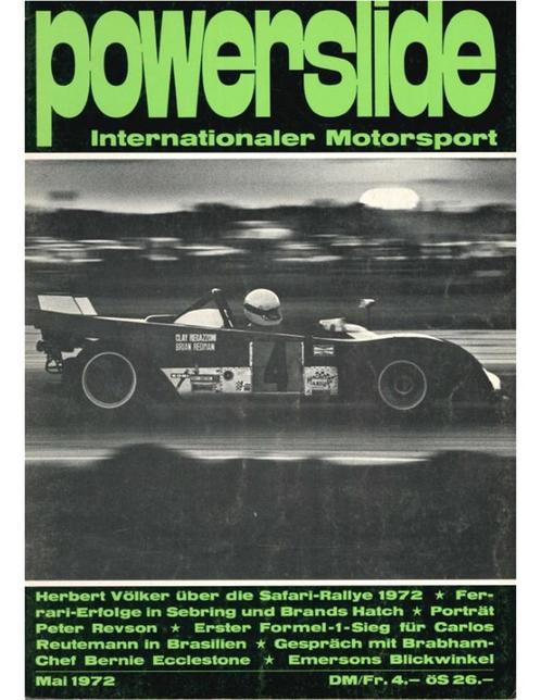 1972 POWERSLIDE MAGAZINE 05 DUITS, Livres, Autos | Brochures & Magazines