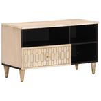 vidaXL Tv-meubel 80x33x46 cm massief mangohout, Huis en Inrichting, Kasten |Televisiemeubels, Verzenden, Nieuw