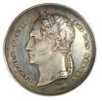 Belgique. Léopold Ier. Silver Medal 1851 Leopold I -, Postzegels en Munten