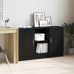 vidaXL Zwart Eiken Sideboard 120x30,5x70 cm van Geengineerd, Verzenden, Nieuw