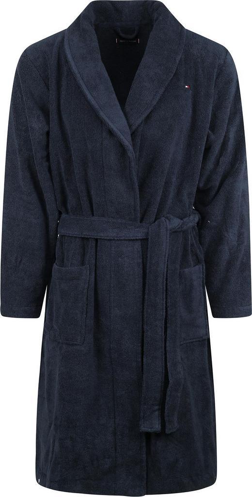 Tommy Hilfiger Badjas Donkerblauw maat Maat 36 (S) Heren, Huis en Inrichting, Badkamer | Badtextiel en Accessoires, Blauw, Nieuw