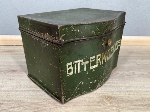 Blikken doos - Metaal - Bitterkoekjes blik, Antiek en Kunst, Curiosa en Brocante