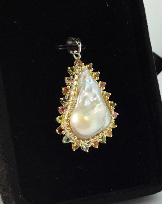 Zonder Minimumprijs - Hanger Sterrenzilveren, natuurlijke, Handtassen en Accessoires, Antieke sieraden