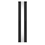 Ovale Spiegelradiator - 1800mm x 380mm - Zwart, Doe-het-zelf en Bouw, Verzenden, Nieuw