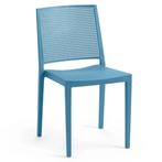 Stoel | Kunststof | Blauw | In-/Outdoor | 450x540x830(h)mm, Zakelijke goederen, Verzenden, Nieuw in verpakking