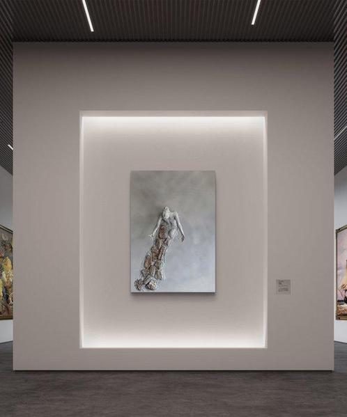Nicole Lubbers - She Carried the Path, Antiek en Kunst, Kunst | Schilderijen | Modern