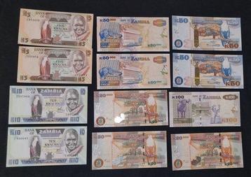 Zambia. - 12 banknotes - various dates  (Zonder beschikbaar voor biedingen