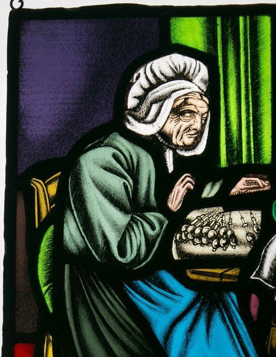 Glas-in-loodraam - Frans van Immerseel (1909-1978) -, Antiek en Kunst, Curiosa en Brocante
