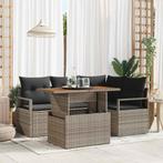 vidaXL Tuin Eettafel Set 5 pcs Grijs en Bruin 100 x 55 x 73, Verzenden, Nieuw