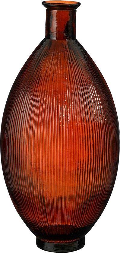 2dekans | Mica Decorations Firenza Fles Vaas - H59 x Ø29 cm, Antiek en Kunst, Antiek | Glaswerk en Kristal, Ophalen of Verzenden