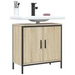 vidaXL Wastafelkast 60x30x60 cm bewerkt hout sonoma, Maison & Meubles, Tables | Coiffeuses, Verzenden