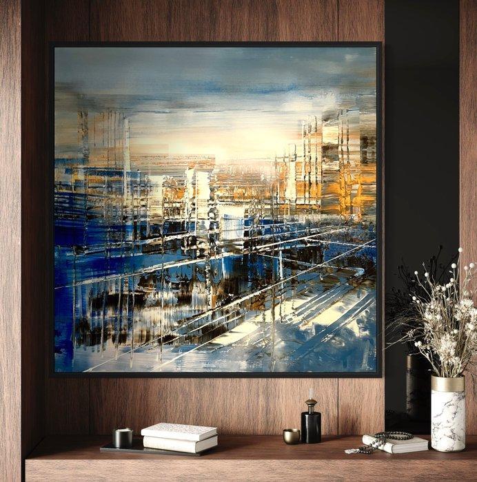 Prettau - Raster landscape (SQ), Antiek en Kunst, Kunst | Schilderijen | Modern