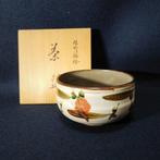 Japanse theekom – Kiyomizu-yaki (Seiran Kiln) – Rode en