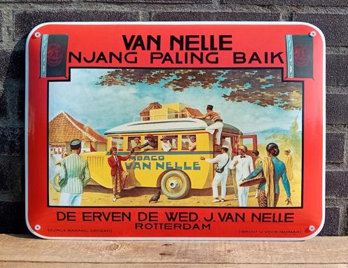 Emaille wandreclame VanNelle, Verzamelen, Merken en Reclamevoorwerpen, Verzenden