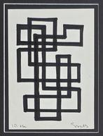 Siep Van Den Berg (1913-1998) - Geometrische compositie -, Antiek en Kunst