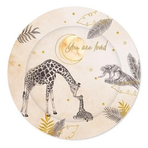 Geboorte Borden Safari 18cm 8st, Hobby en Vrije tijd, Feestartikelen, Nieuw, Verzenden