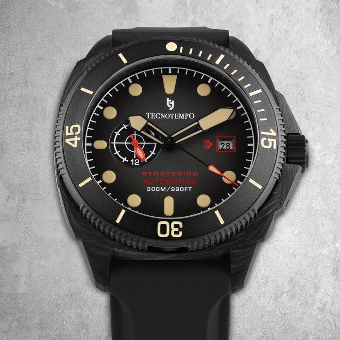 Tecnotempo - Strategico - Forged Carbon & Titanium -, Handtassen en Accessoires, Horloges | Heren