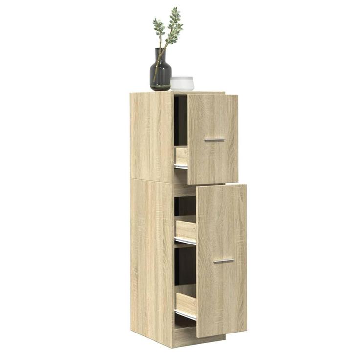 vidaXL Apothekerskast 30x41x118 cm bewerkt hout sonoma, Huis en Inrichting, Kasten | Overige, Nieuw, Verzenden