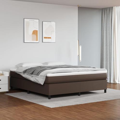vidaXL Bedframe kunstleer bruin 180x200 cm, Maison & Meubles, Chambre à coucher | Lits, Envoi