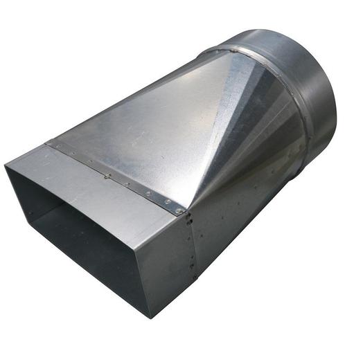 Verloopstuk Asymmetrisch van 220mm x 80mm naar rond Ø 125mm, Doe-het-zelf en Bouw, Overige Doe-Het-Zelf en Bouw, Nieuw, Verzenden