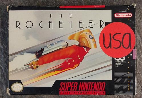 The rocketeer usa version (SNES tweedehands game), Games en Spelcomputers, Games | Nintendo NES, Ophalen of Verzenden