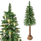 Stijlvolle kunstkerstboom 220 cm met houten stam en acces..., Ophalen of Verzenden, Nieuw