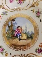 Meissen - meissen porzellan Teller - Assiette - vergoldeten, Antiek en Kunst