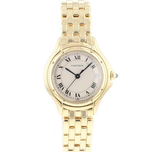 Cartier Cougar 887906, Handtassen en Accessoires, Horloges | Dames, Verzenden