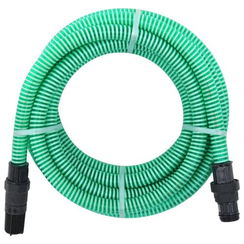vidaXL Zuigslang met PVC koppelingen 1,1 10 m PVC groen, Tuin en Terras, Tuinslangen, Nieuw, Verzenden