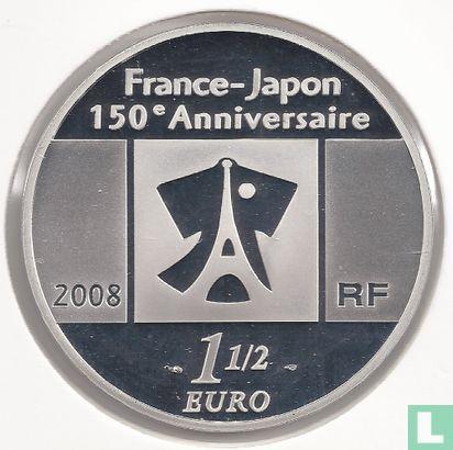 Frankrijk 1½ euro 2008 (PROOF) 150 years of diplomatic r.., Postzegels en Munten, Munten | Europa | Euromunten, Losse munt, Overige waardes