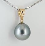 Zonder minimumprijs - Hanger - 18 karaat Geel goud Parel -