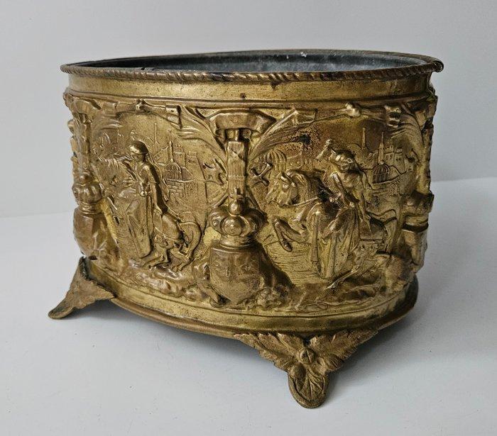 Art Nouveau - Met kastelen en jonkvrouwen - Jardinière -, Antiek en Kunst, Curiosa en Brocante