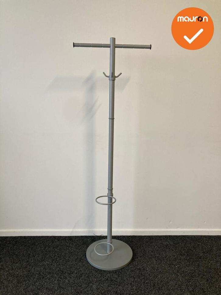 Staande kapstok - 4 Haaks - Grijs, Zakelijke goederen, Kantoor en Winkelinrichting | Kantoormeubilair en Inrichting, Overige typen
