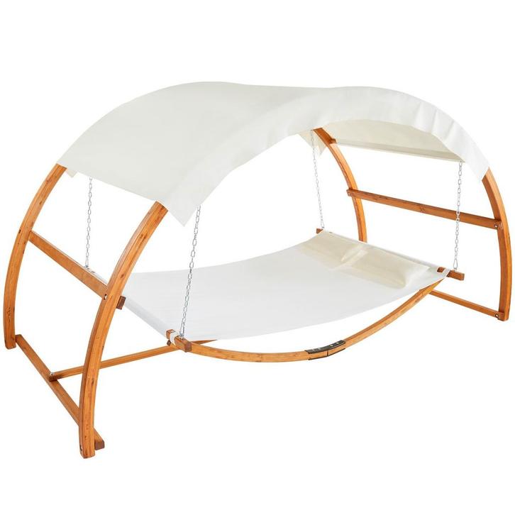 tectake Hangmat Locarno voor 2 personen 328x160x171,5cm - te, Tuin en Terras, Overige Tuin en Terras, Verzenden