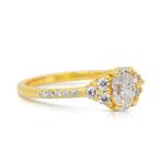 Ring - 18 karaat Geel goud - 1.29ct. tw. Diamant