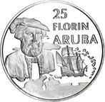 Aruba. 25 Florin 1989 Discovery Proof (Zonder