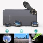 3 in 1 Camera Lens Clip voor Smartphones Roze - Fisheye/Wide, Verzenden