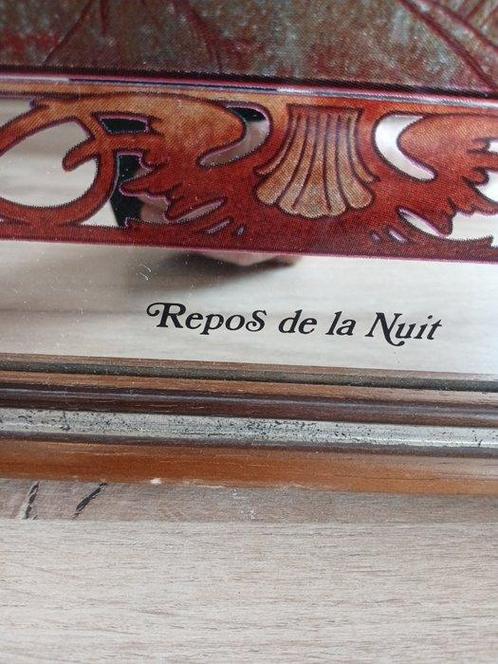 Miroir mural (4) - Bois, Verre - Après Alphonse Mucha, Antiek en Kunst, Curiosa en Brocante